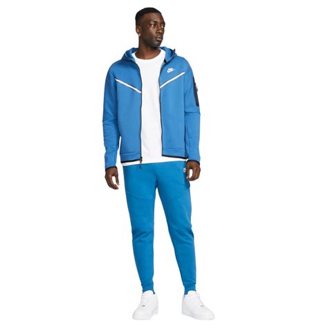 nike tech broek blauw|blauw tech fleece.